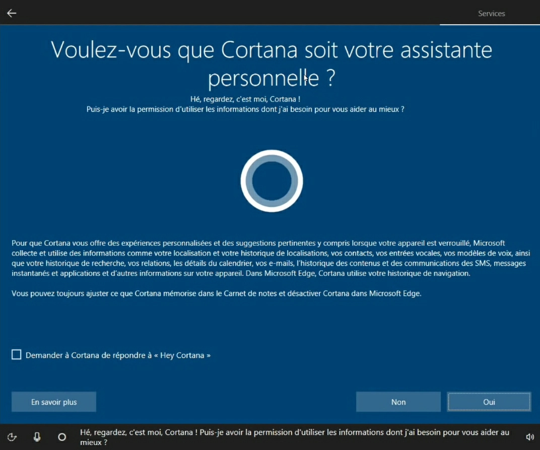 Ecran de configuration Windows, crédits : SebY1 Tuto PC