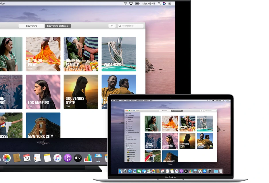 Recopie de l'écran d'un Mac book dur une TV via Apple Airplay